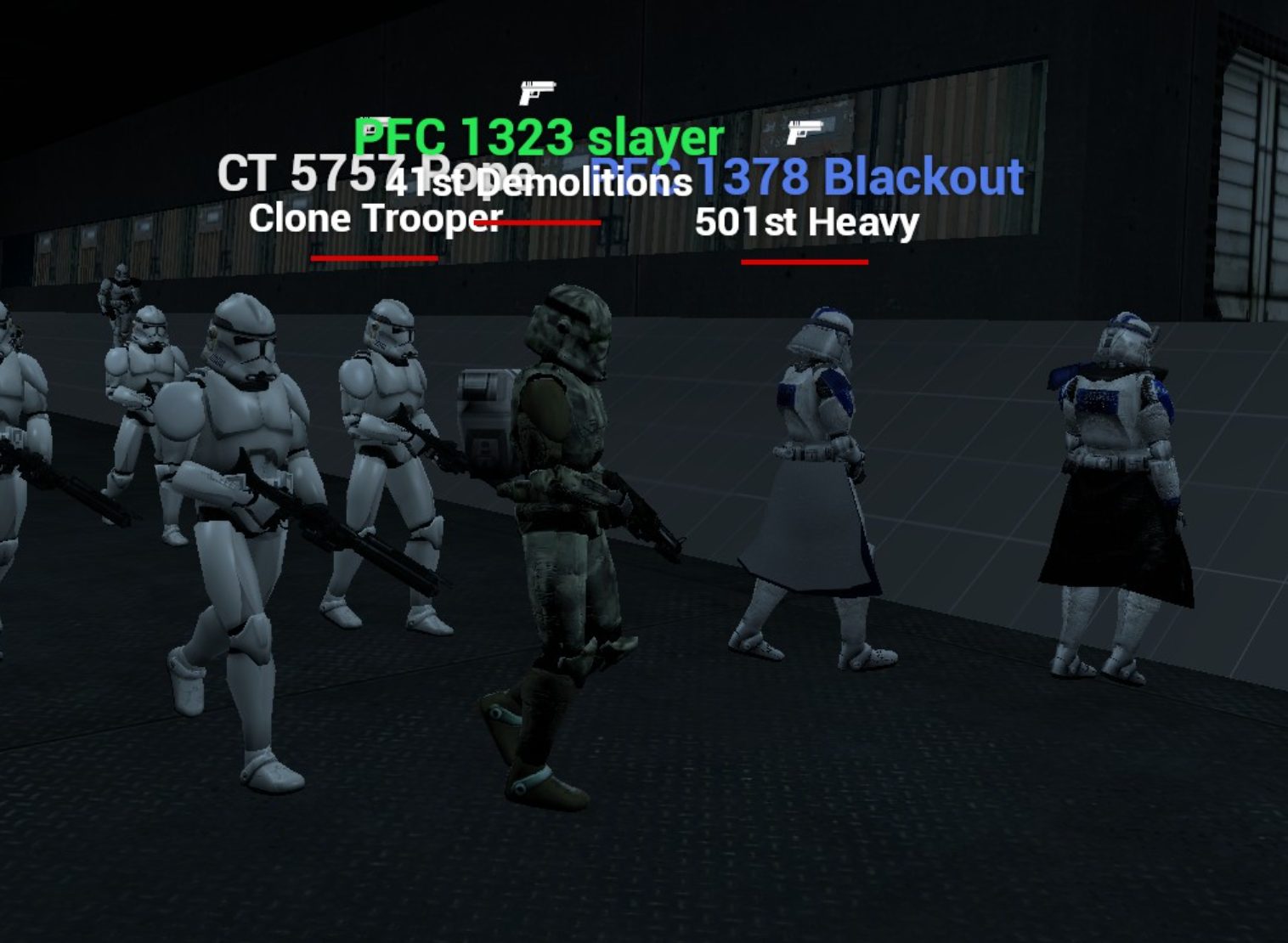 41st & 501st on the line